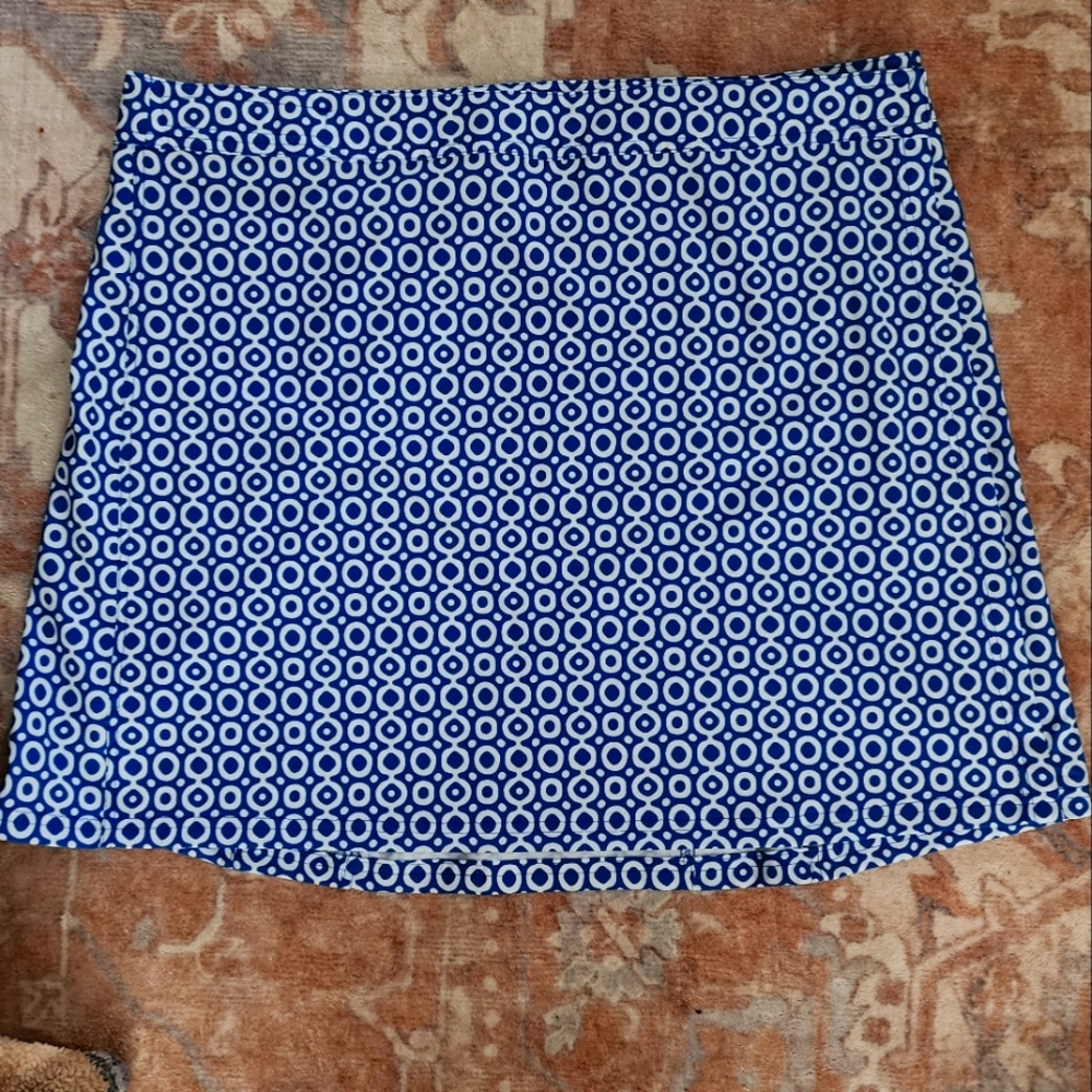 Ripskirt Hawaii A-Line Skirt in Navy and White
